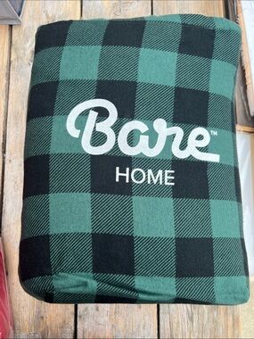 Bare Home Forests Green & Black Buffalo Plaid Flannel Twin Sheet Set